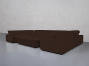 9-Seat Modular U-Sectional with Double Ottoman (Thin Arms) - 7th Avenue