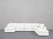 7-Seat Modular Chaise Corner Right Lounger Sectional (Thin Arm)