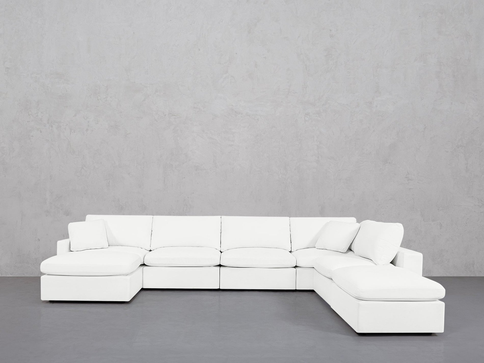 7-Seat Modular Chaise Corner Right Lounger Sectional (Thin Arm)