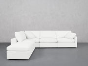 5-Seat Modular Corner Lounger Sectional (Thin Arms)