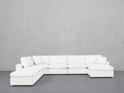 7-Seat Modular Chaise Corner Lounger Sectional (Thin Arms)