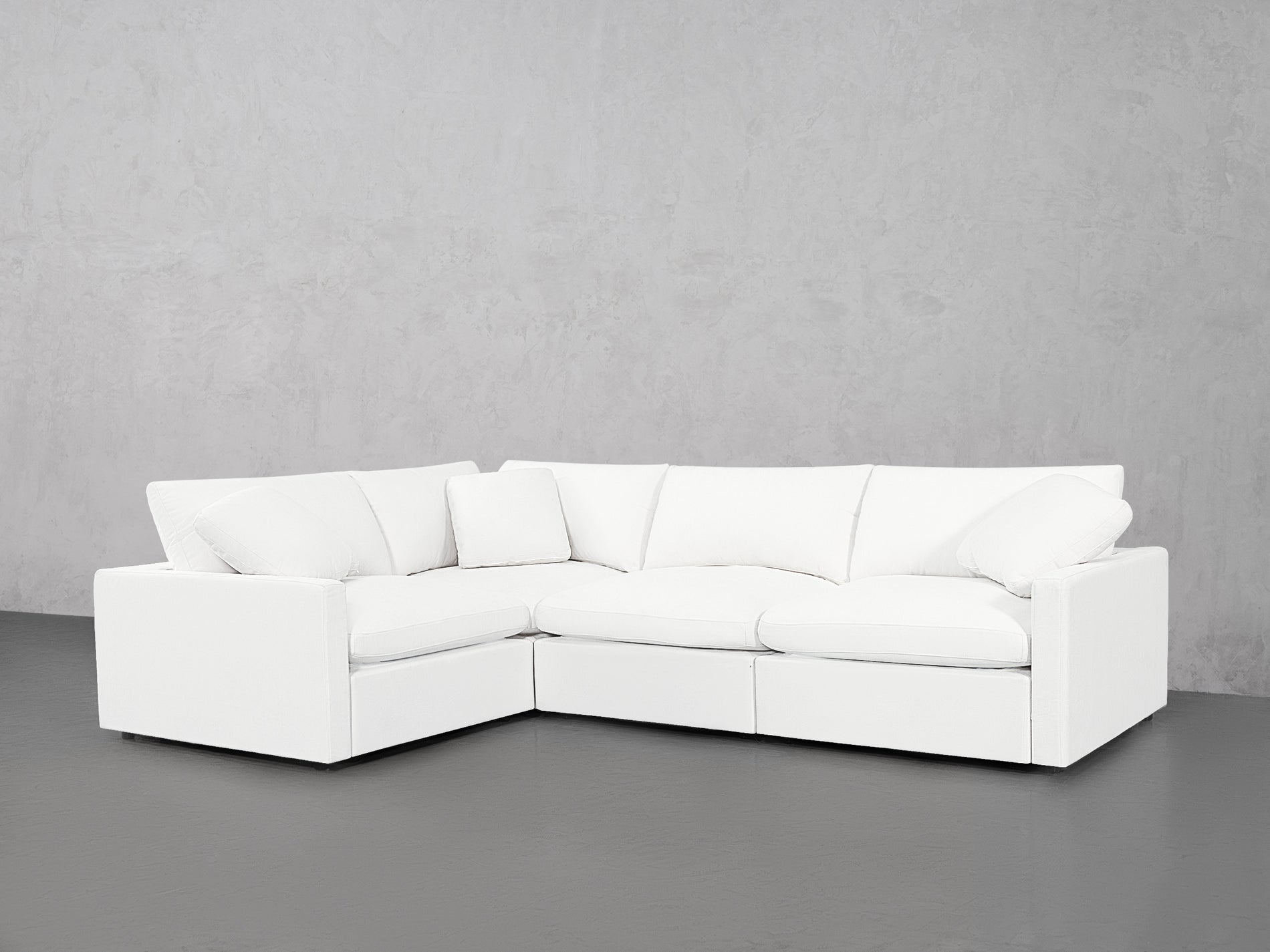 4-Seat Modular Corner Sectional (Thin Arms)