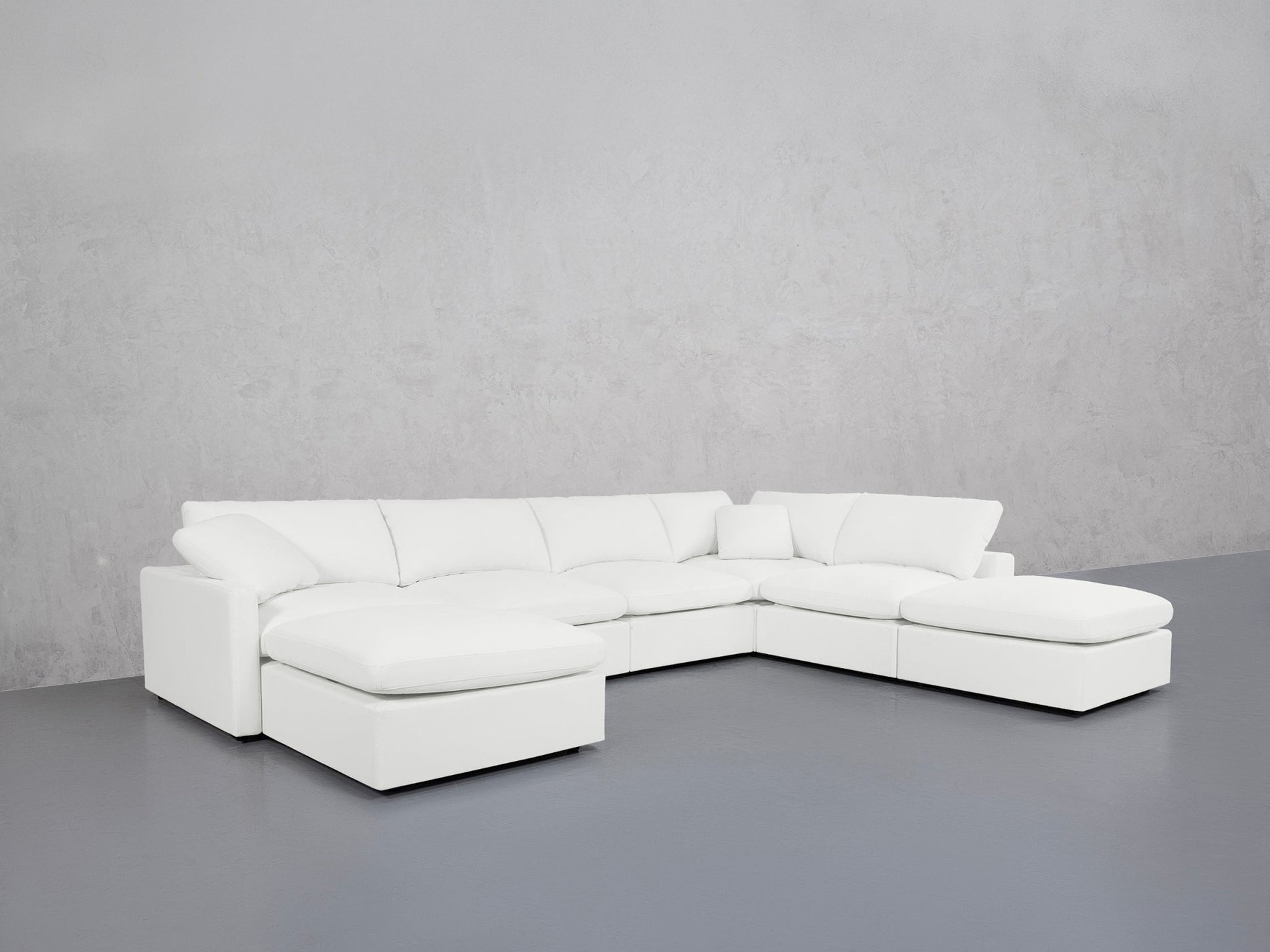 7-Seat Modular Chaise Corner Right Lounger Sectional (Thin Arm)