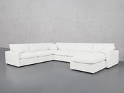 7-Seat Modular Chaise Corner Sectional (Thin Arms)