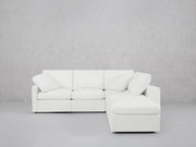 5-Seat Modular Corner Right Lounger Sectional (Thin Arms)