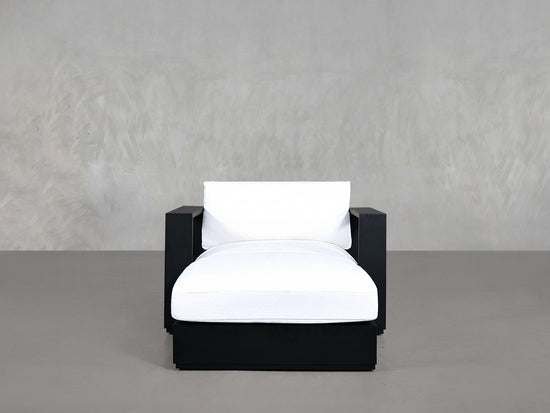 Armchair With Ottoman Aluminum Outdoor