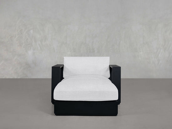 Armchair With Ottoman Aluminum Outdoor