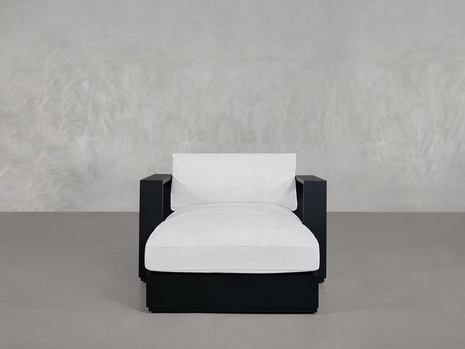 Armchair With Ottoman Aluminum Outdoor