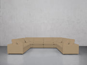 8-Seat Modular U-Sectional (Thin Arms)