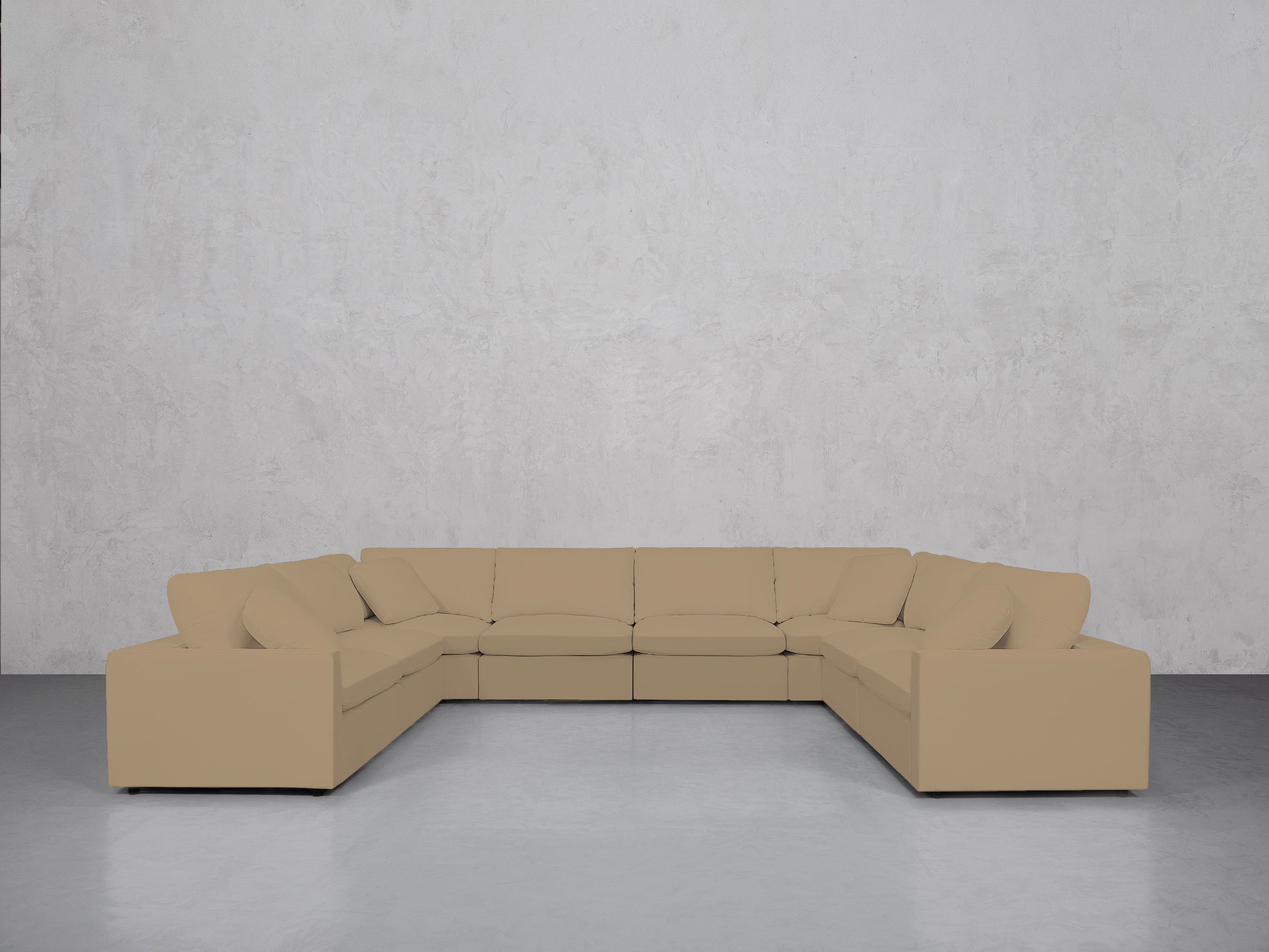 8-Seat Modular U-Sectional (Thin Arms)