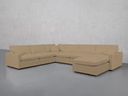 7-Seat Modular Chaise Corner Sectional (Thin Arms)