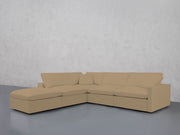 5-Seat Modular Corner Lounger Sectional (Thin Arms)