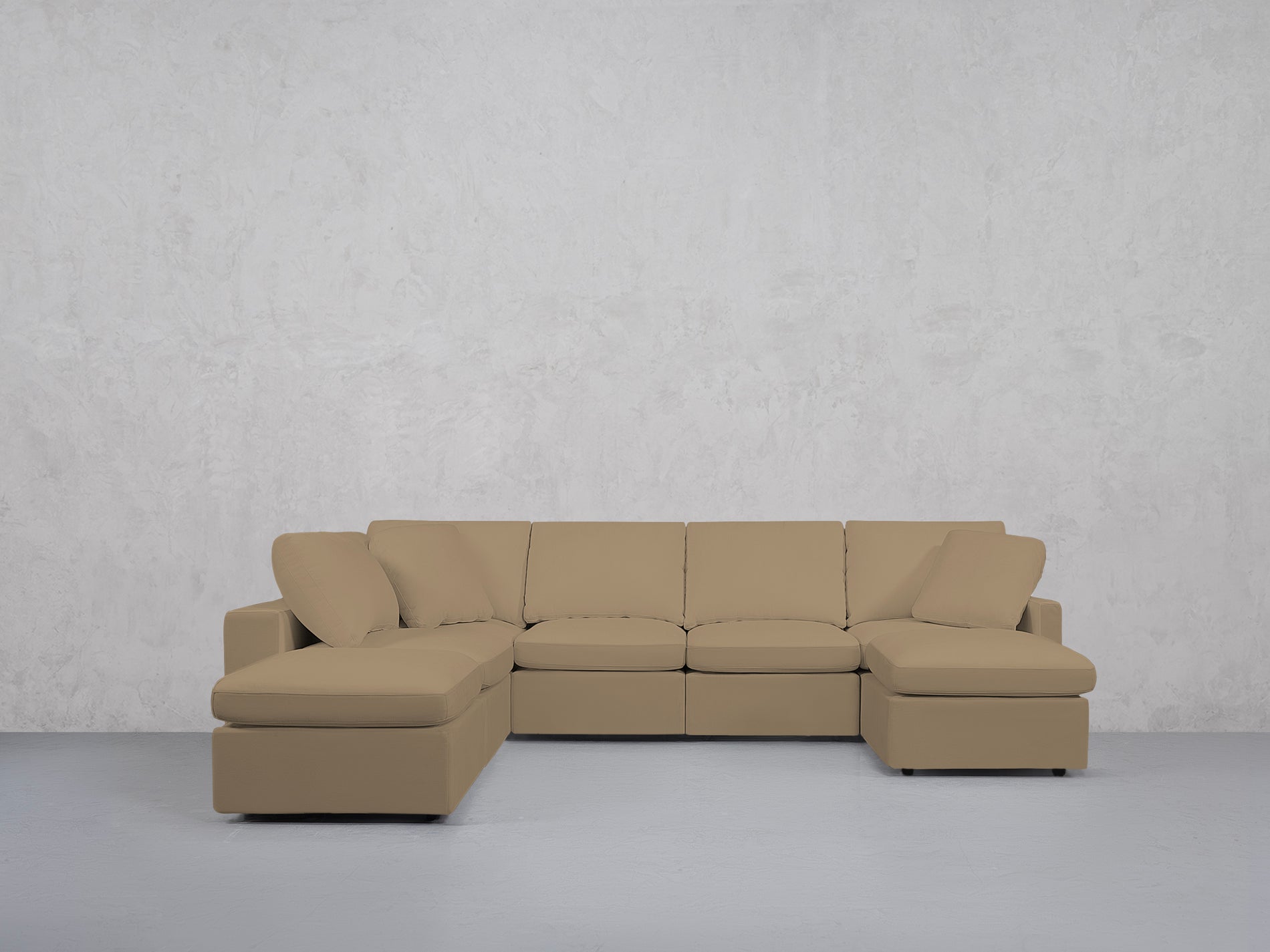 7-Seat Modular Chaise Corner Lounger Sectional (Thin Arms)