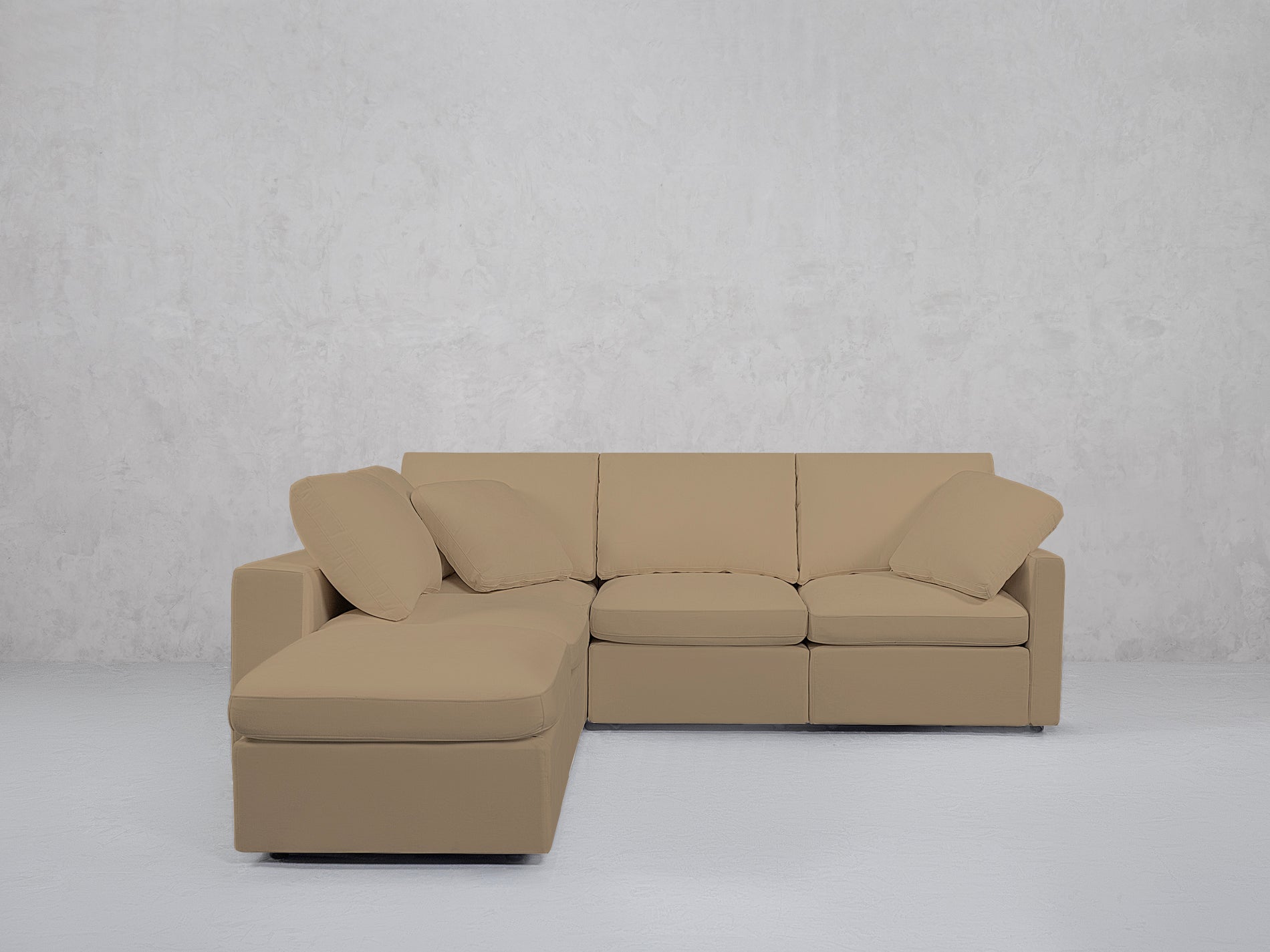 5-Seat Modular Corner Lounger Sectional (Thin Arms)