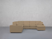 7-Seat Modular Chaise Corner Sectional (Thin Arms)