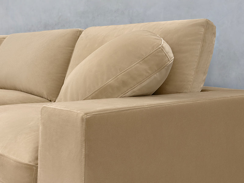 Camel Beige (Velvet) - Back Cushions - 7th Avenue