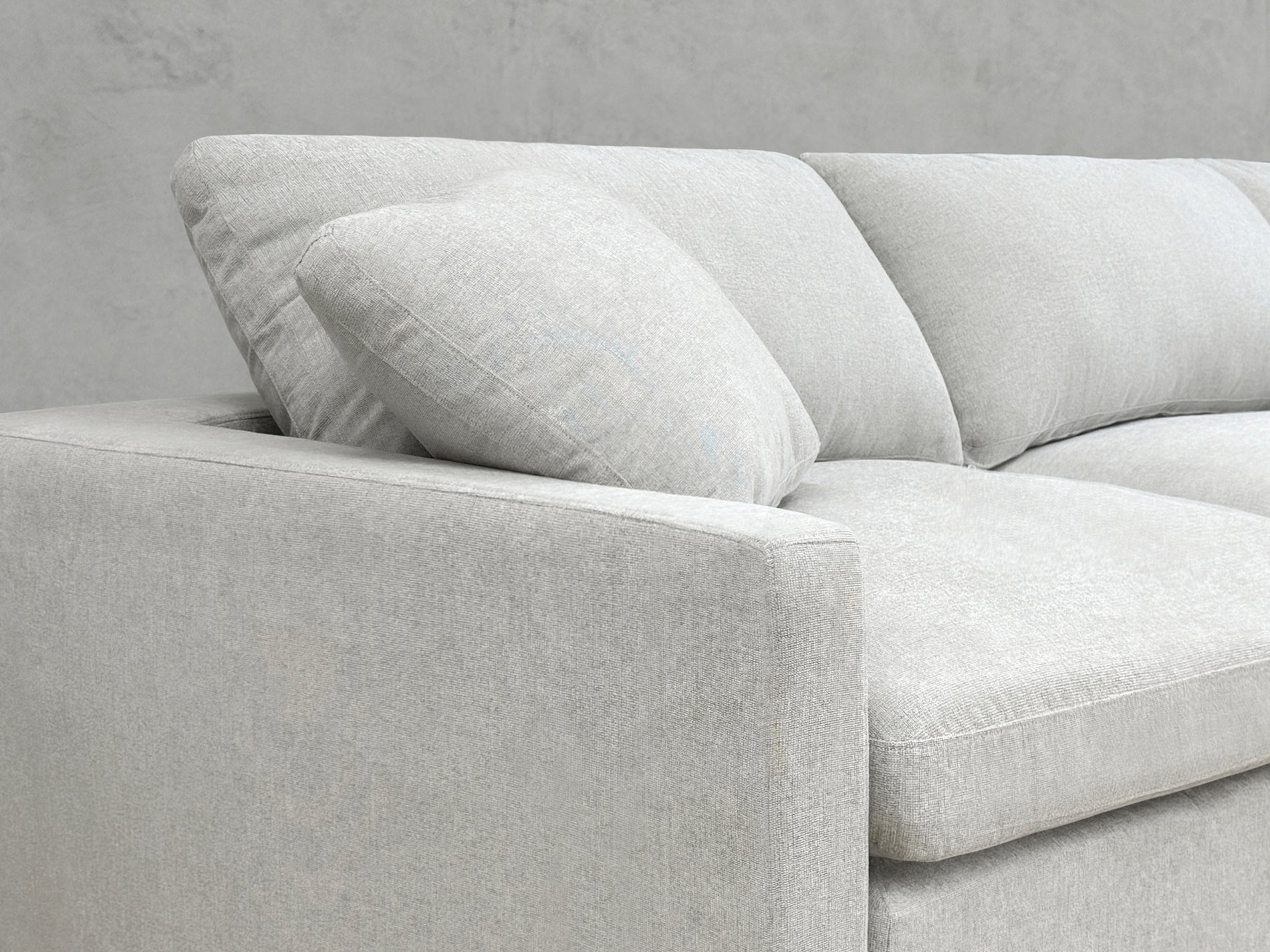 4-Seat Modular Open Corner Sectional (Thin Arms)