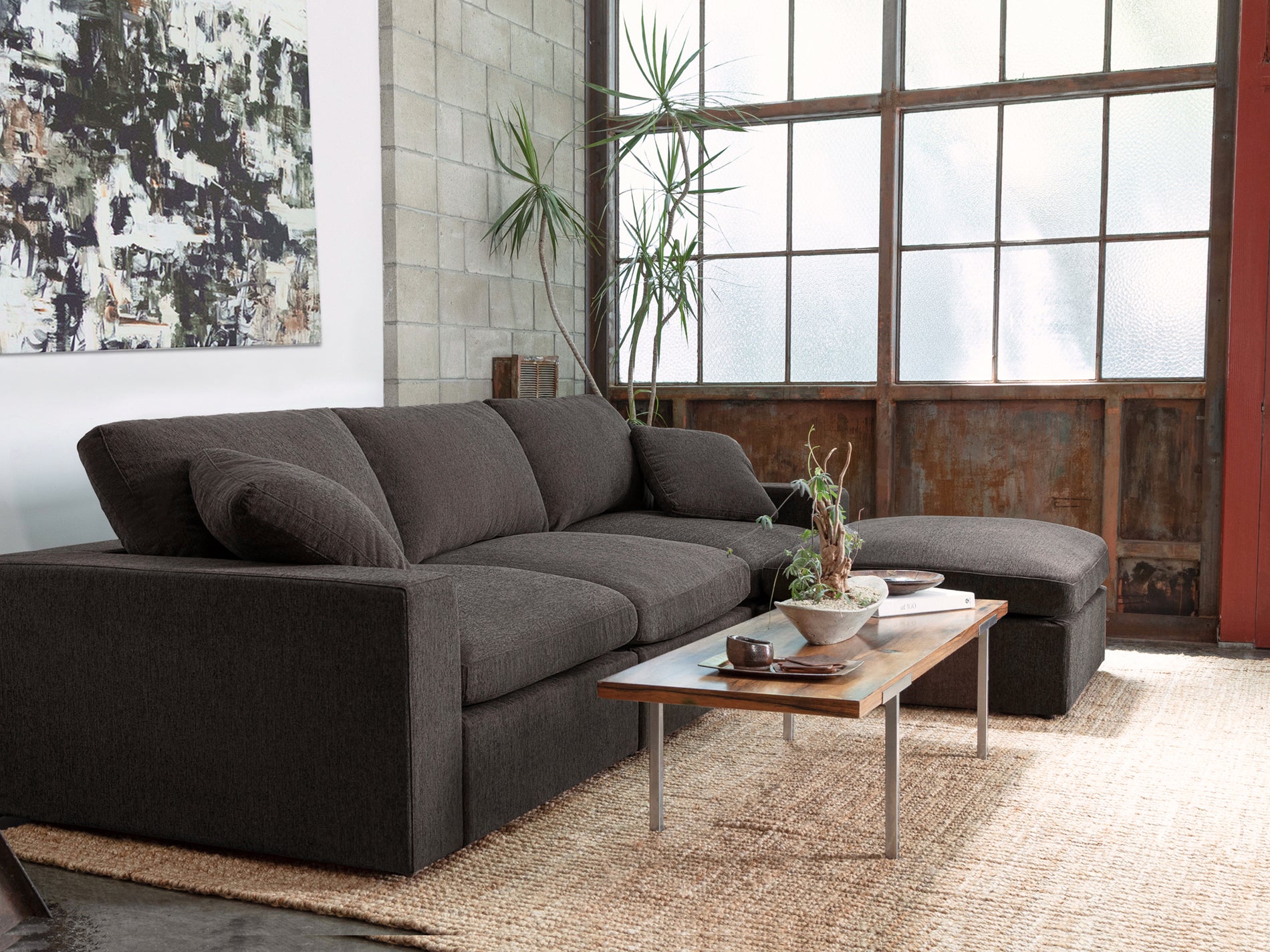 6-Seat Modular Corner Lounger Sectional