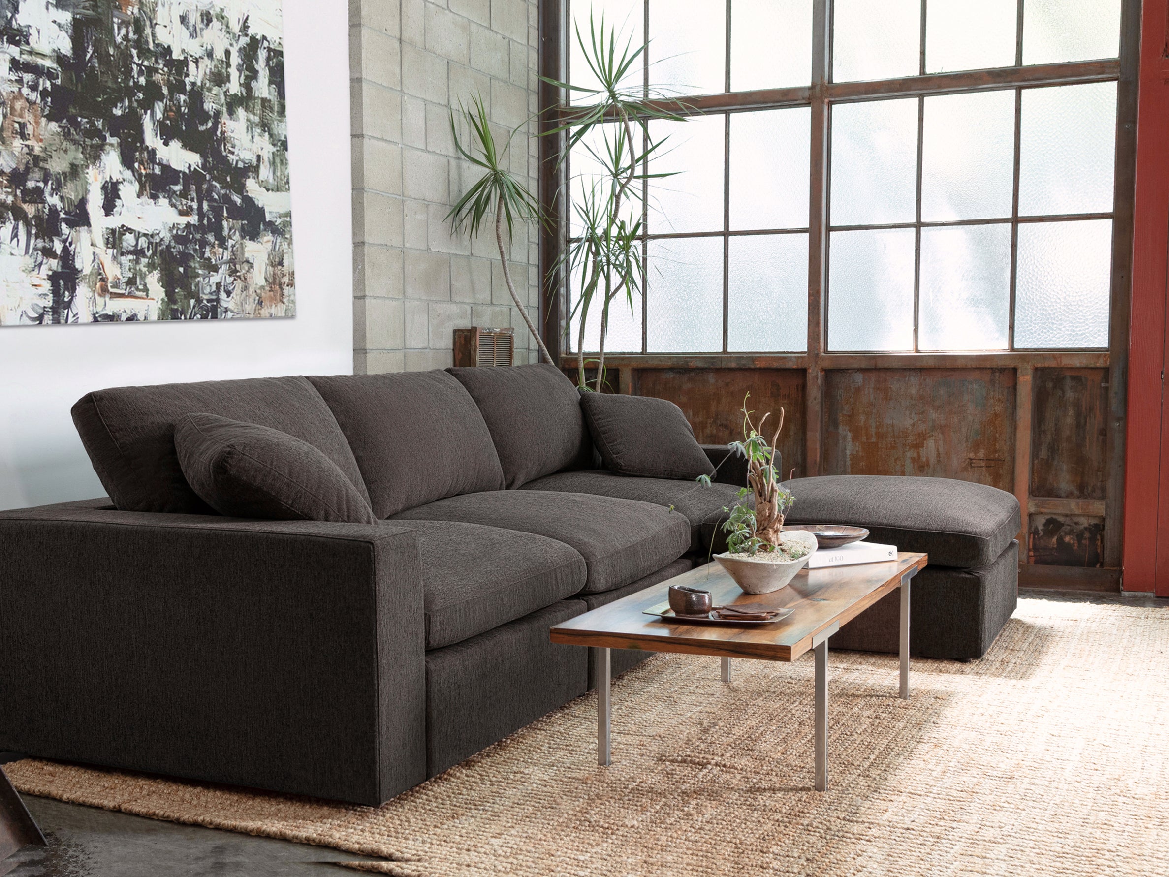 3-Seat Modular Lounger Sofa