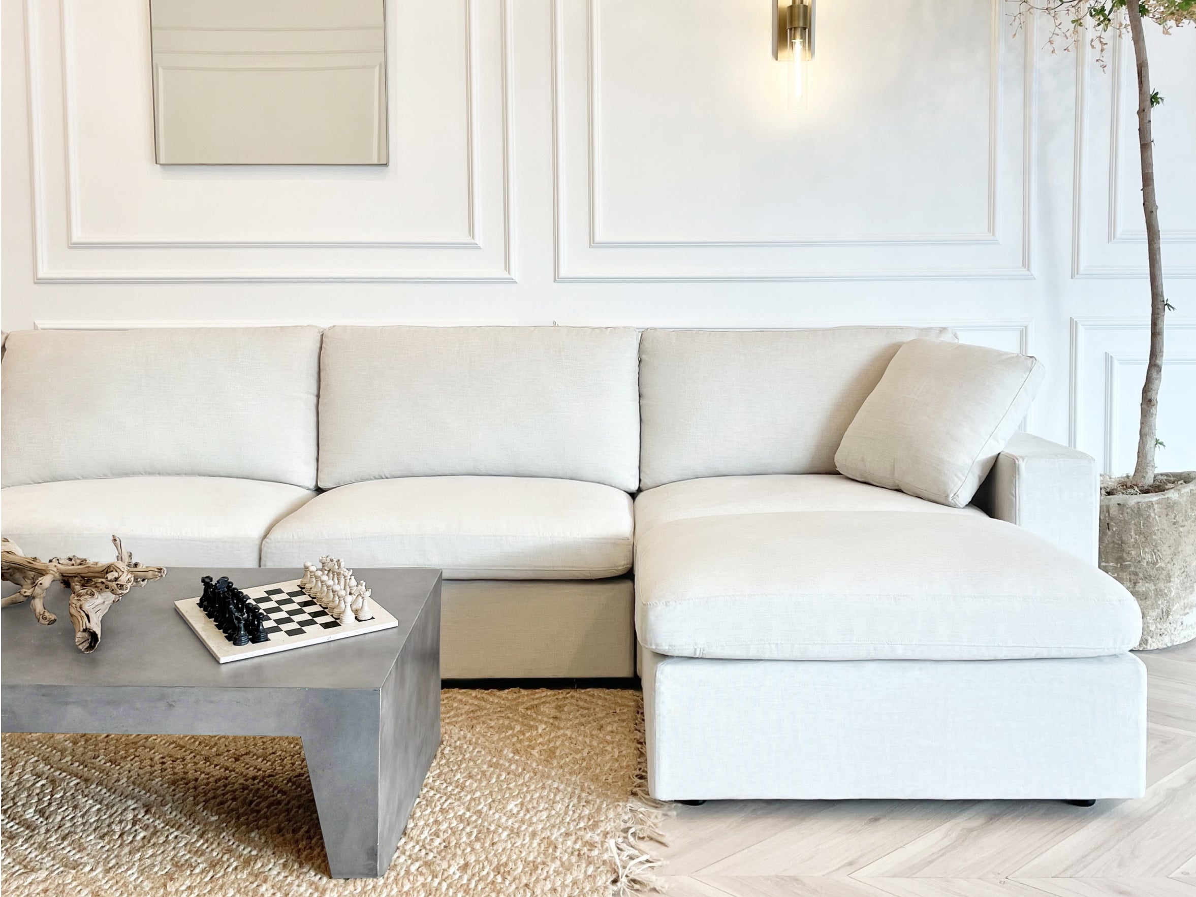 Oatmeal Beige (Chenille) - Lifestyle - 1 - 7th Avenue