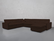 7-Seat Modular Chaise Corner Sectional (Thin Arms)