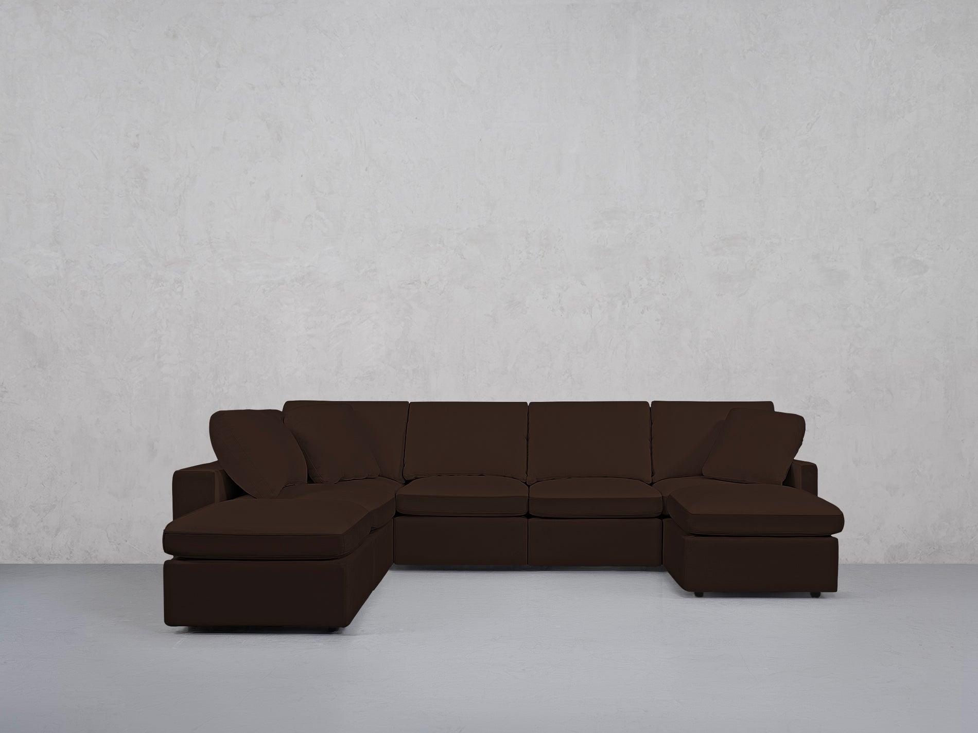 7-Seat Modular Chaise Corner Lounger Sectional (Thin Arms)