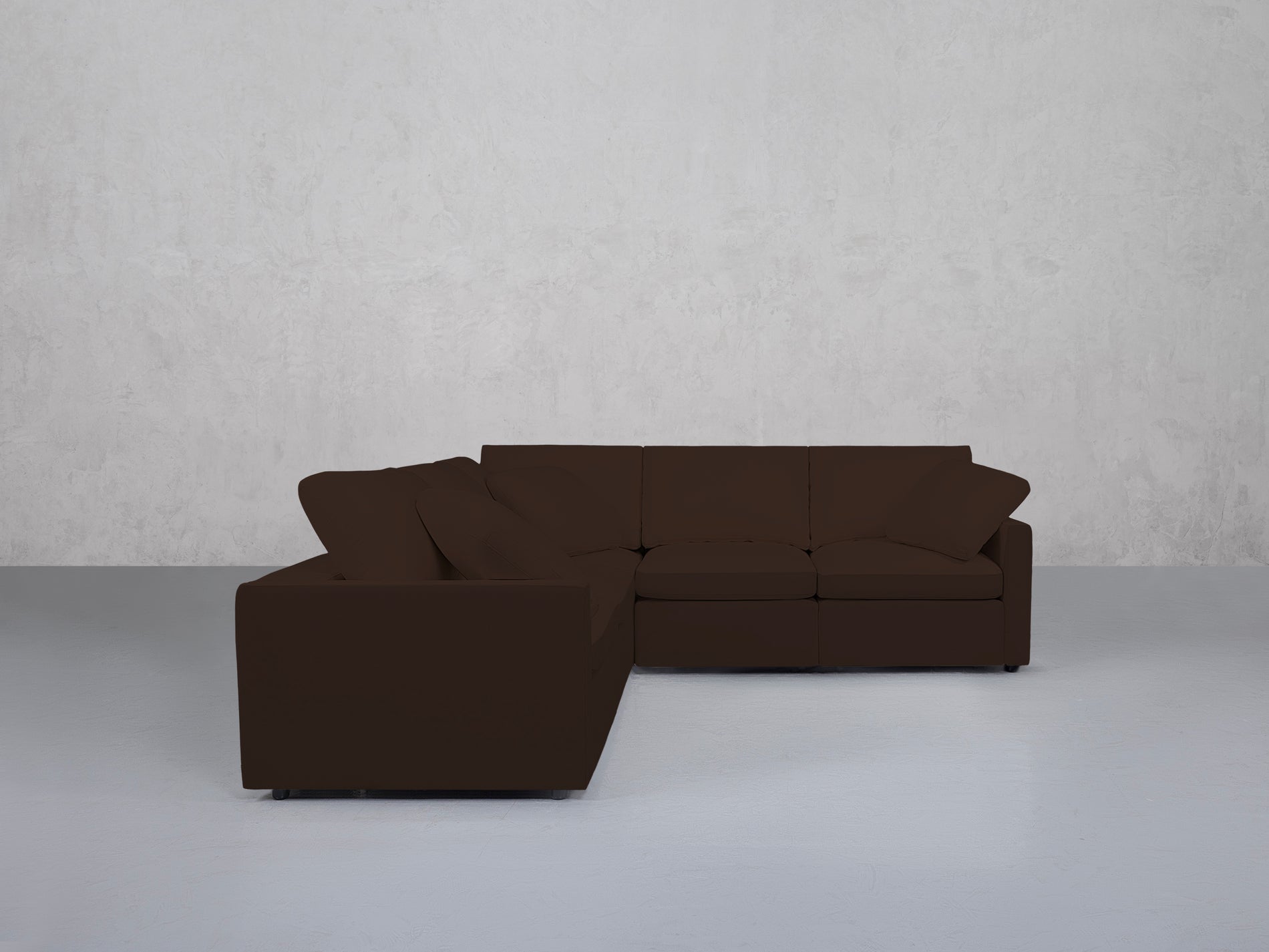 5-Seat Modular Corner Sectional (Thin Arms)