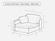 Corner Left Seat (Thin Arm)