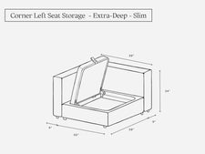 Corner Left Seat (Storage)
