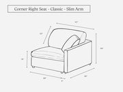 Corner Right Seat (Thin Arm)