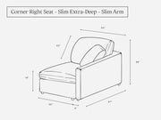 Corner Right Seat (Thin Arm)