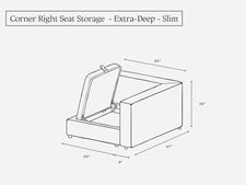 Corner Right Seat (Storage)