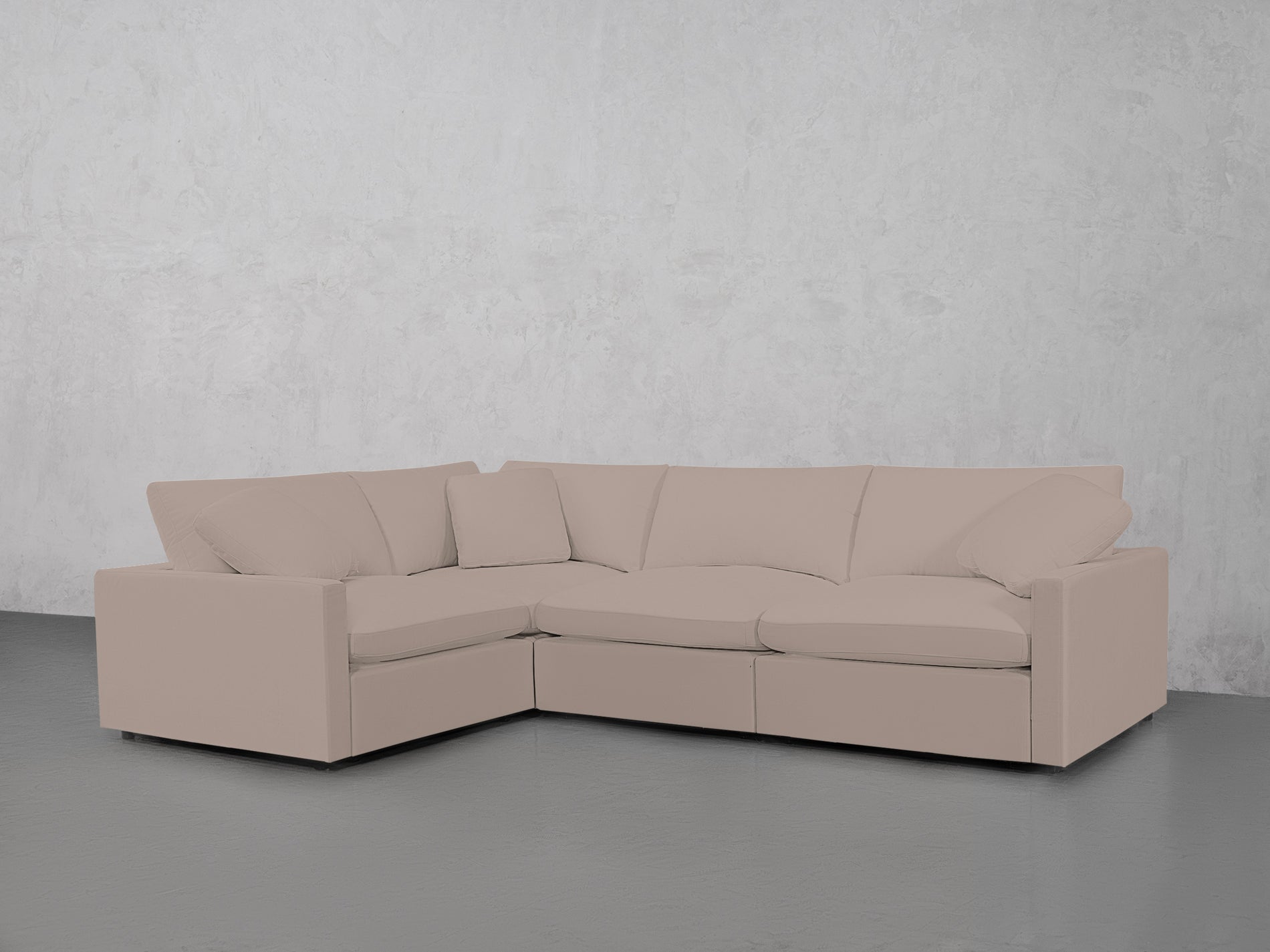 4-Seat Modular Corner Sectional (Thin Arms)