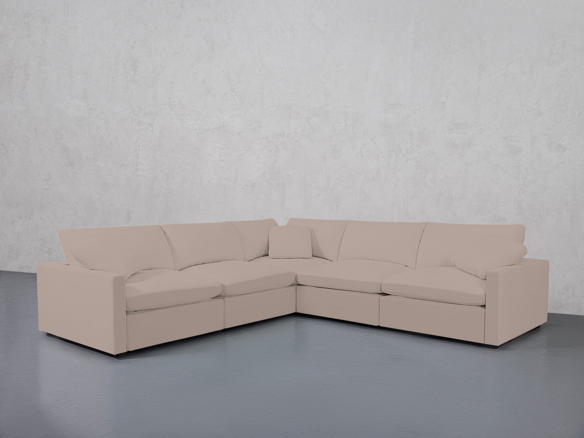5-Seat Modular Corner Sectional (Thin Arms)