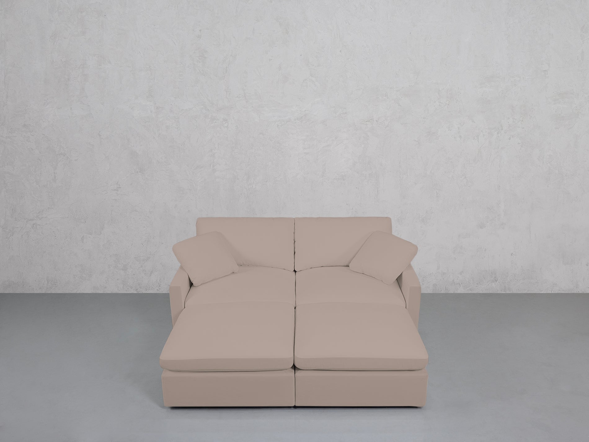 4-Seat Modular Daybed (Thin Arms)