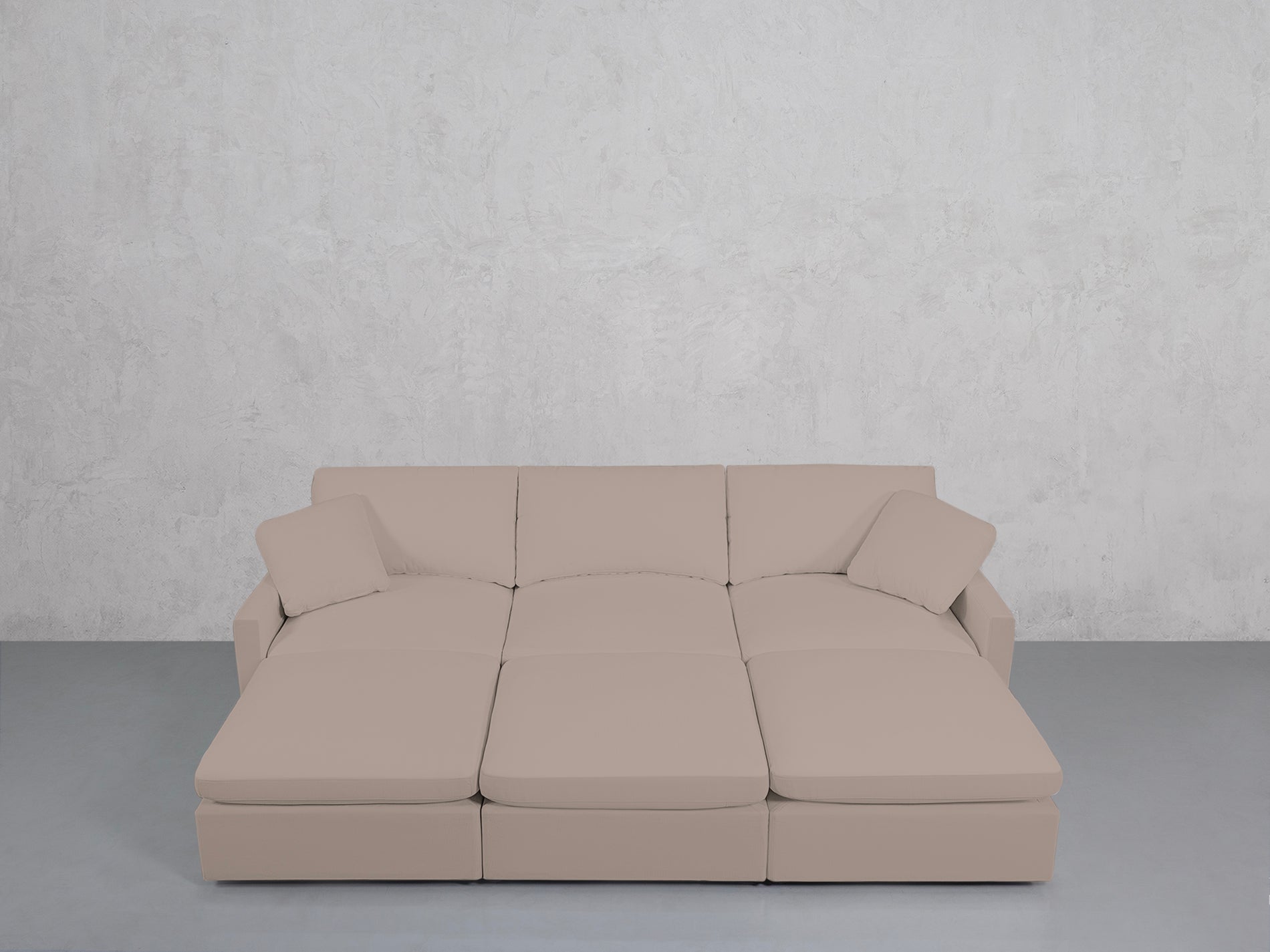 6-Seat Modular Daybed (Thin Arms)
