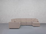 7-Seat Modular Chaise Corner Sectional (Thin Arms)