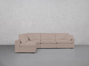 4-Seat Modular Open Corner Sectional (Thin Arms)