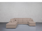 7-Seat Modular Chaise Corner Lounger Sectional (Thin Arms)