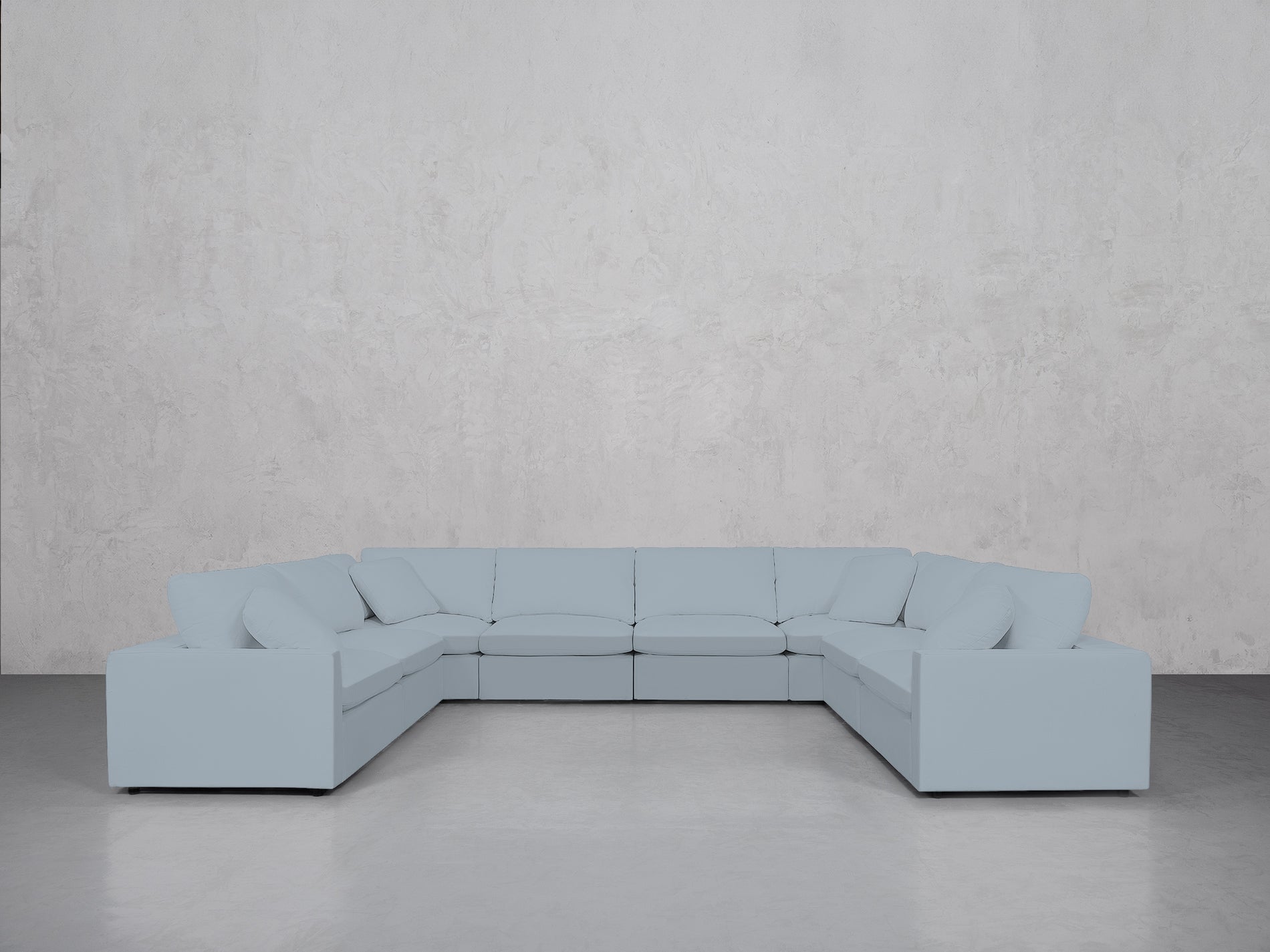 8-Seat Modular U-Sectional (Thin Arms)