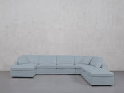 7-Seat Modular Chaise Corner Right Lounger Sectional (Thin Arm)