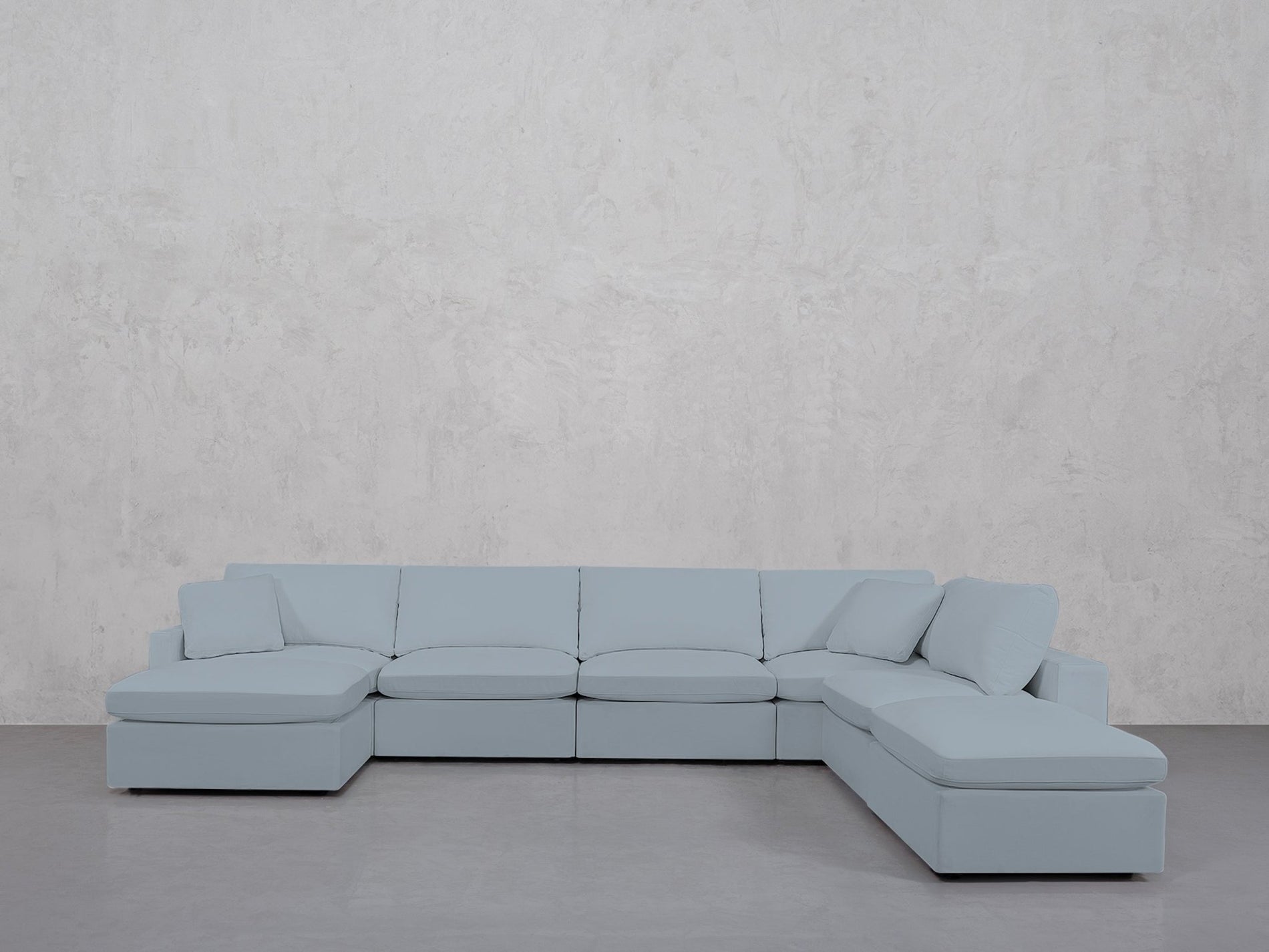 7-Seat Modular Chaise Corner Right Lounger Sectional (Thin Arm)