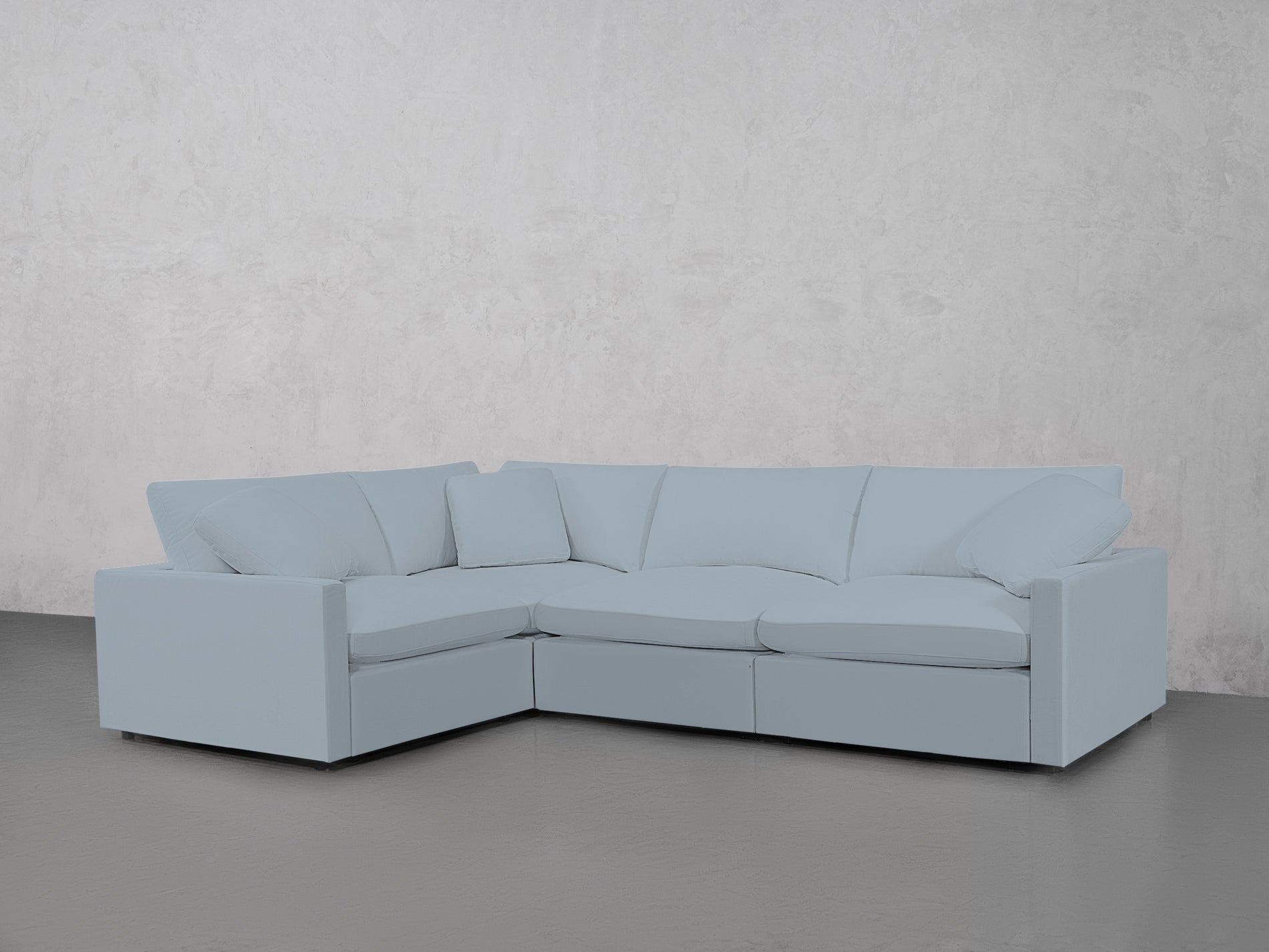 4-Seat Modular Corner Sectional (Thin Arms)