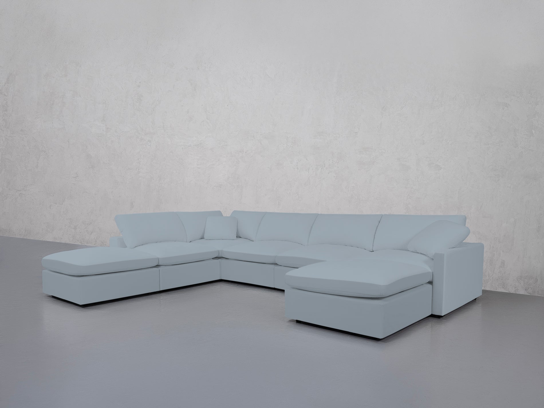 7-Seat Modular Chaise Corner Lounger Sectional (Thin Arms)