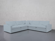 5-Seat Modular Corner Sectional (Thin Arms)
