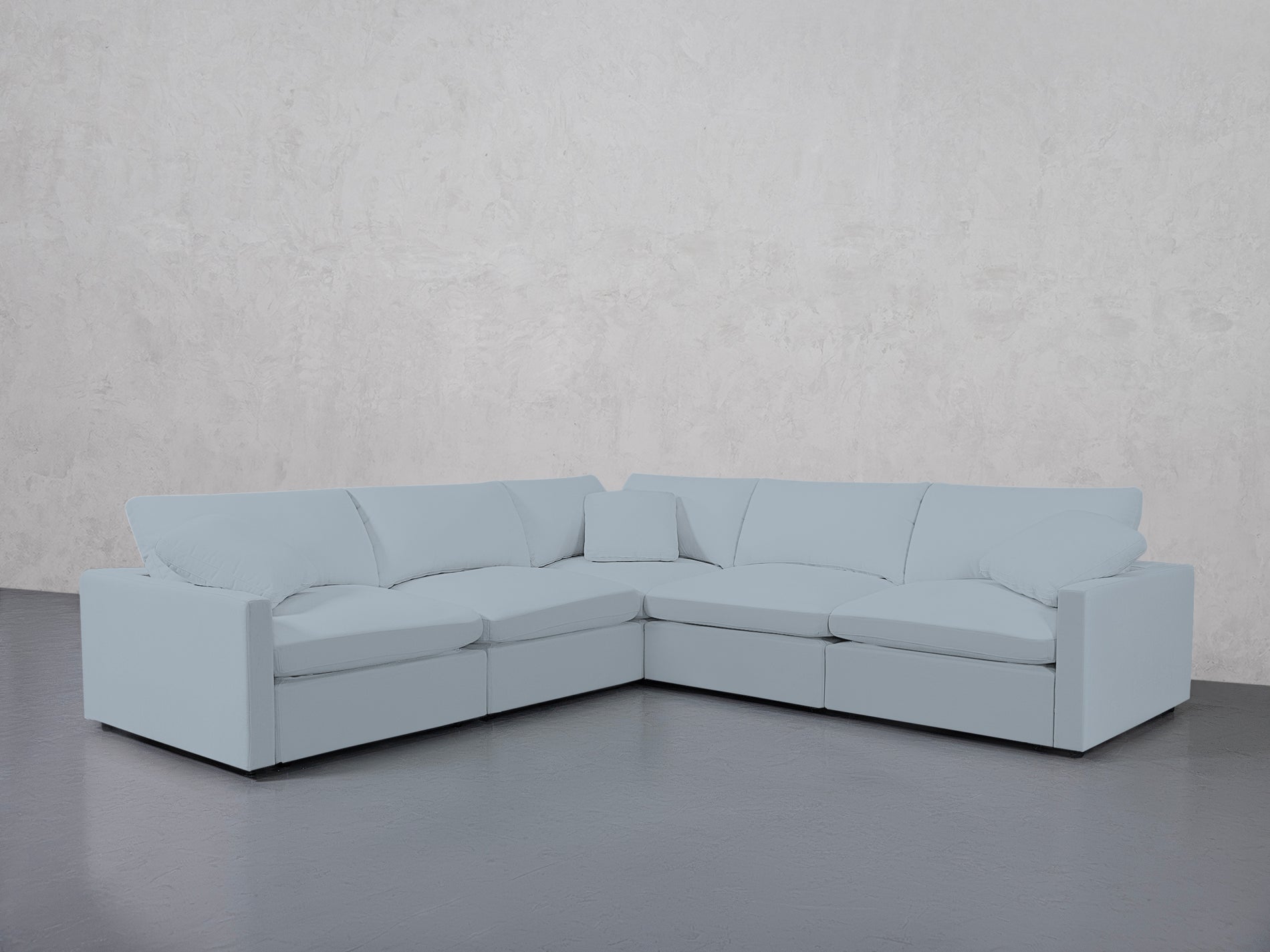 5-Seat Modular Corner Sectional (Thin Arms)