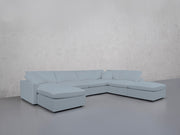 7-Seat Modular Chaise Corner Right Lounger Sectional (Thin Arm)