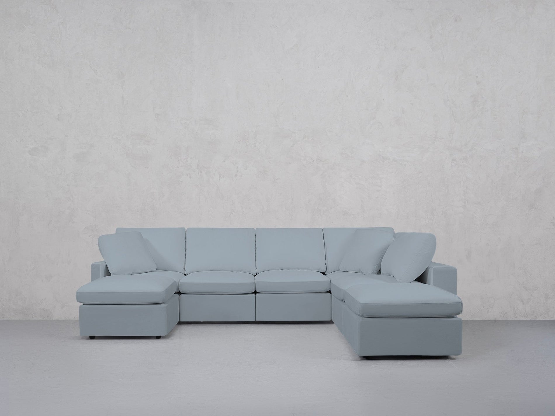 7-Seat Modular Chaise Corner Right Lounger Sectional (Thin Arm)