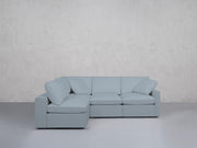 4-Seat Modular Open Corner Sectional (Thin Arms)