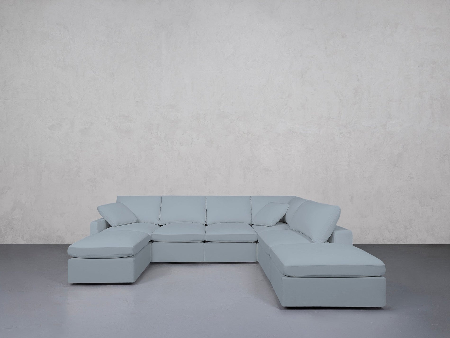 7-Seat Modular Chaise Corner Right Lounger Sectional (Thin Arm)